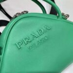 Prada Women Leather Prada Triangle Bag-Green - Bild 8