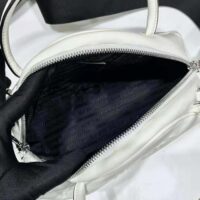 Prada Women Leather Prada Triangle Bag-White (1)