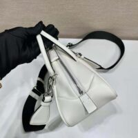 Prada Women Leather Prada Triangle Bag-White (1)