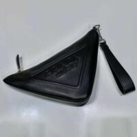 Prada Women Leather Triangle Leather Pouch-black (1)