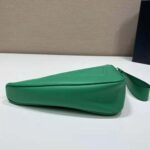 Prada Women Leather Triangle Leather Pouch-Green – Image 6