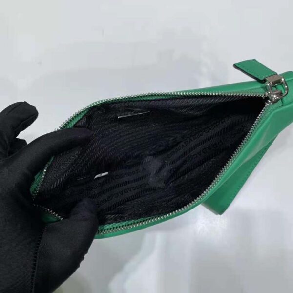 Prada Women Leather Triangle Leather Pouch-green (9)