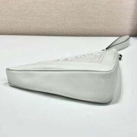 Prada Women Leather Triangle Leather Pouch-white (1)