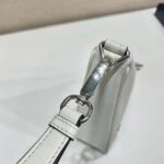 Prada Women Leather Triangle Leather Pouch-White - Bild 7