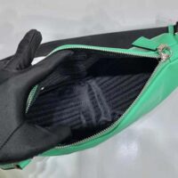 Prada Women Leather Triangle Shoulder Bag-Green (1)