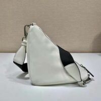 Prada Women Leather Triangle Shoulder Bag-white (1)