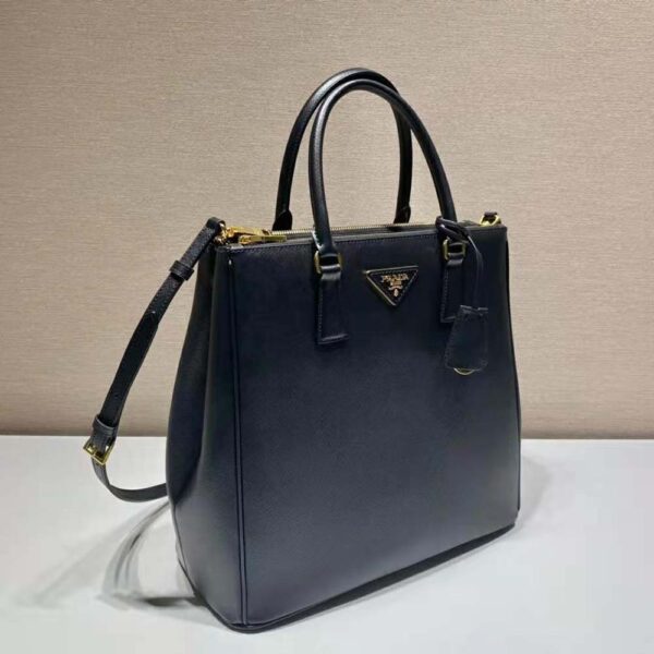 Prada Women Medium Prada Galleria Saffiano Leather Bag-black (4)