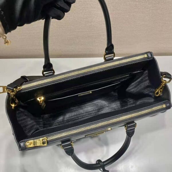Prada Women Medium Prada Galleria Saffiano Leather Bag-black (9)