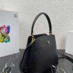 Prada Women Medium Saffiano Leather Prada Matinee Bag-Black – Image 4
