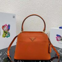 Prada Women Medium Saffiano Leather Prada Matinée Bag-orange (1)