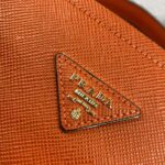 Prada Women Medium Saffiano Leather Prada Matinee Bag-Orange - Image 9