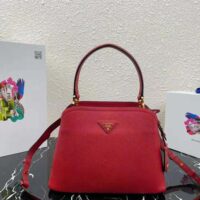 Prada Women Medium Saffiano Leather Prada Matinée Bag-red (1)