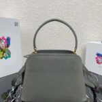 Prada Women Medium Saffiano Leather Prada Matinee Bag-Grey - Image 3