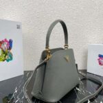 Prada Women Medium Saffiano Leather Prada Matinee Bag-Grey - Image 4