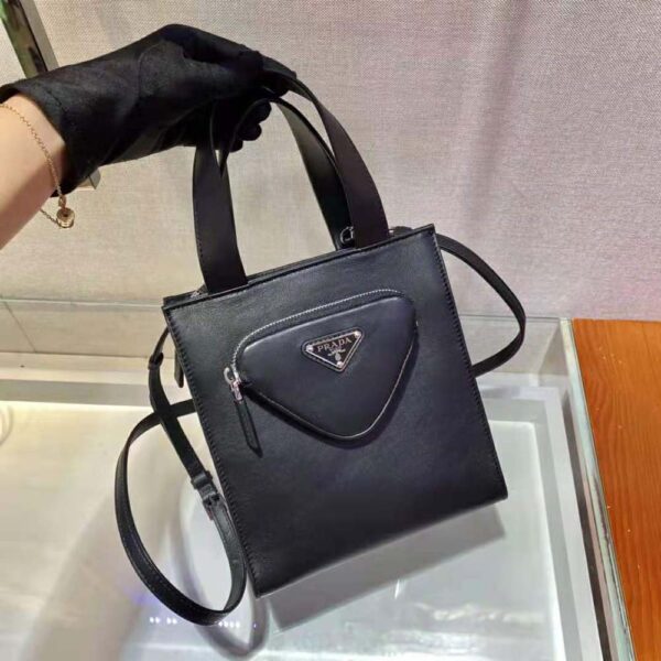 Prada Women Nappa Leather Tote Bag-black (3)
