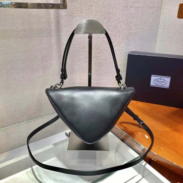 Prada Women Padded Nappa Leather Handbag-black (5)