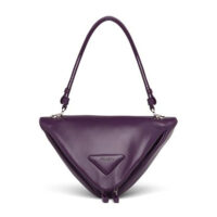 Prada Women Padded Nappa Leather Handbag-purple (1)