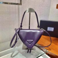 Prada Women Padded Nappa Leather Handbag-purple (1)