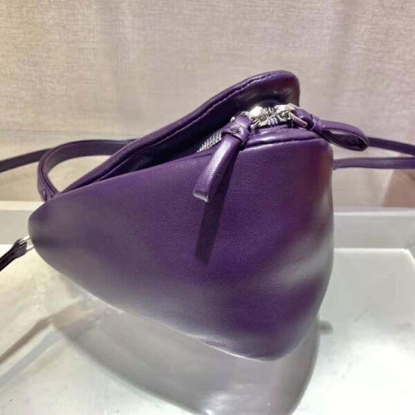 Prada Women Padded Nappa Leather Handbag-purple (6)