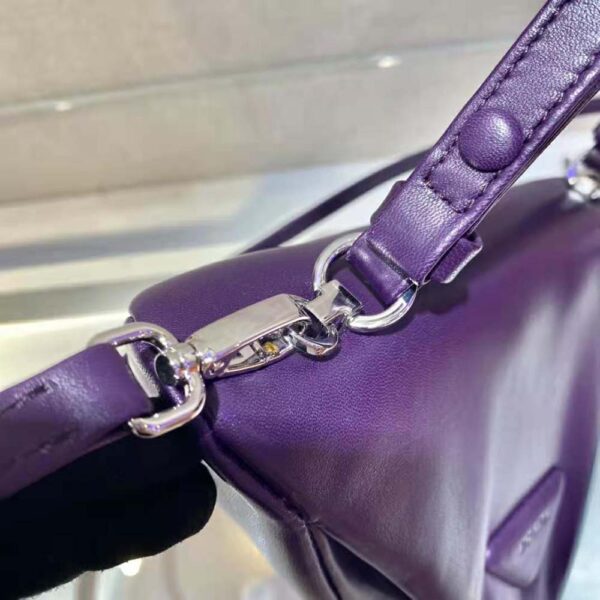 Prada Women Padded Nappa Leather Handbag-purple (7)