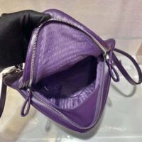 Prada Women Padded Nappa Leather Handbag-purple (1)