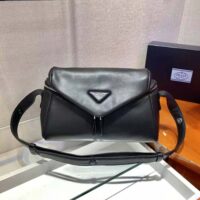 Prada Women Padded Nappa Leather Prada Signaux Bag-black (1)