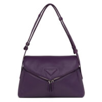 Prada Women Padded Nappa Leather Prada Signaux Bag-purple (1)