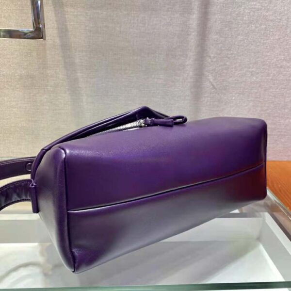 Prada Women Padded Nappa Leather Prada Signaux Bag-purple (7)