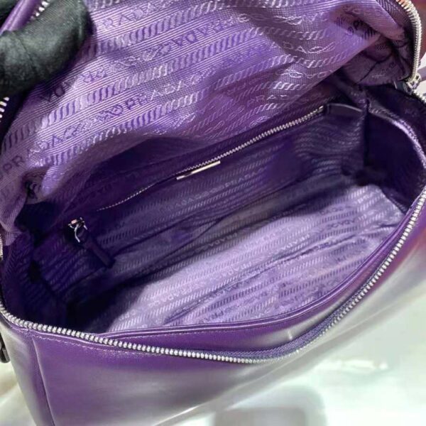 Prada Women Padded Nappa Leather Prada Signaux Bag-purple (9)