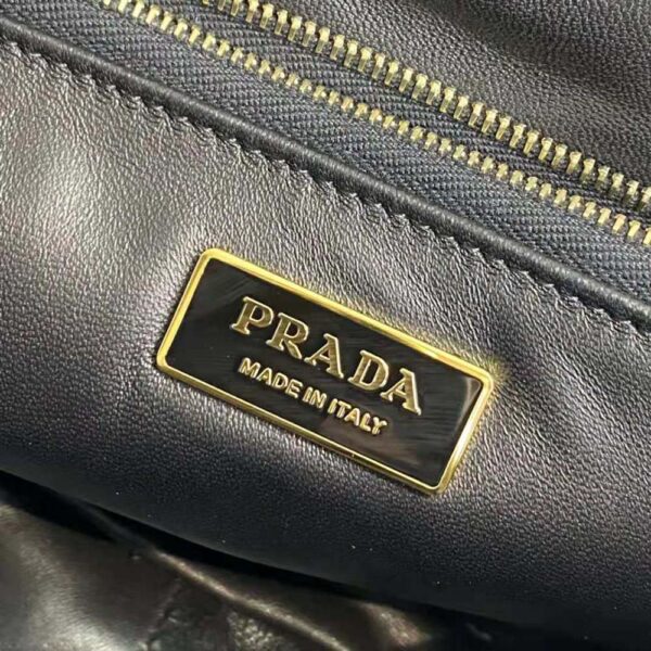 Prada Women Padded Nappa Leather Shoulder Bag-black (10)