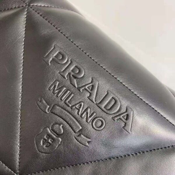 Prada Women Padded Nappa Leather Shoulder Bag-black (9)