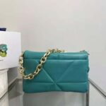 Prada Women Padded Nappa Leather Shoulder Bag-Lime - Image 3