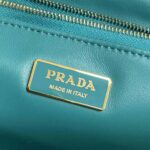 Prada Women Padded Nappa Leather Shoulder Bag-Lime - Image 9