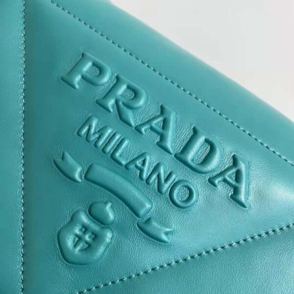 Prada Women Padded Nappa Leather Shoulder Bag-lime (9)