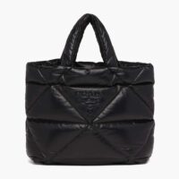 Prada Women Padded Nappa Tote Bag-Black