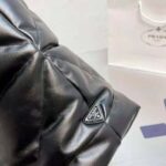 Prada Women Padded Nappa Tote Bag-Black - Bild 9