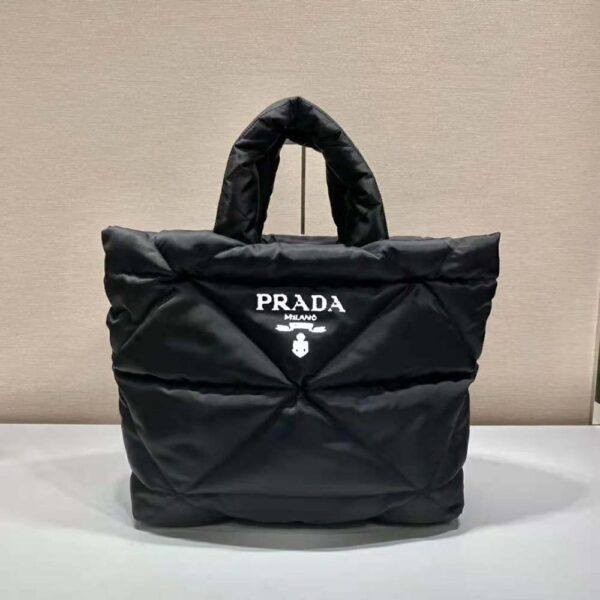 Prada Women Padded Re-Nylon Tote Bag-black (2)