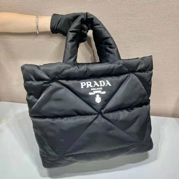 Prada Women Padded Re-Nylon Tote Bag-black (4)