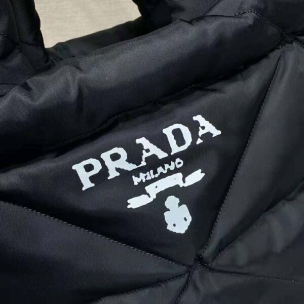 Prada Women Padded Re-Nylon Tote Bag-black (8)