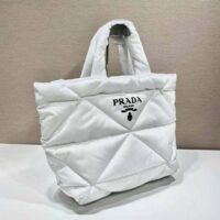 Prada Women Padded Re-Nylon Tote Bag-white (1)