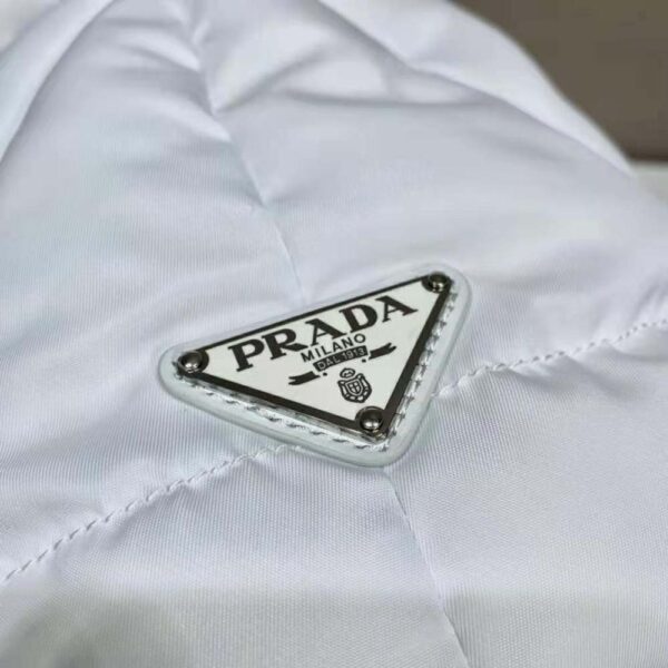 Prada Women Padded Re-Nylon Tote Bag-white (9)