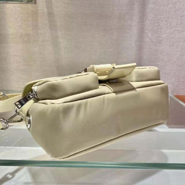 Prada Women Pocket Nylon and Brushed Leather Bag (7)