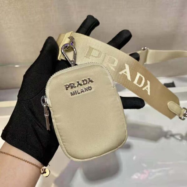Prada Women Pocket Nylon and Brushed Leather Bag (8)