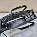 Prada Women Polka-Dot Mesh Tote Bag-Black - immagine 8