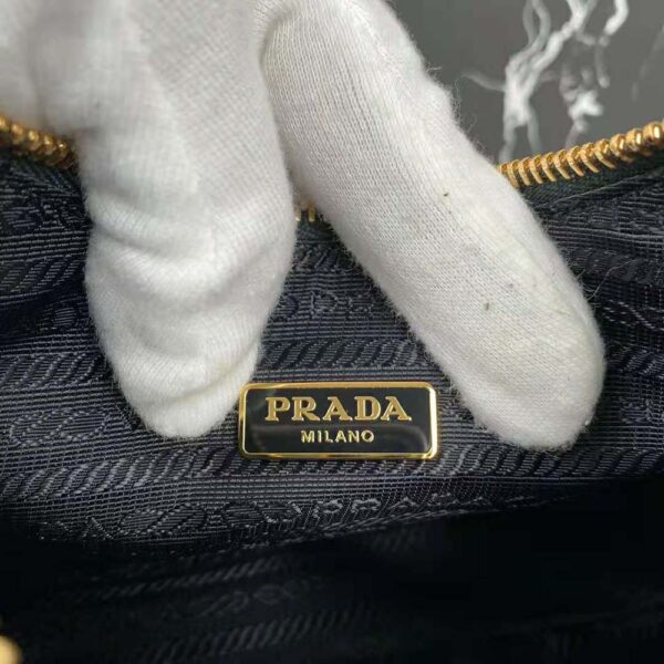 Prada Women Prada Re-Edition 2005 Saffiano Leather Bag-dark green (10)