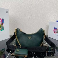 Prada Women Prada Re-Edition 2005 Saffiano Leather Bag-dark green (1)