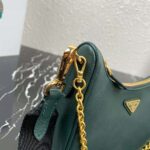 Prada Women Prada Re-Edition 2005 Saffiano Leather Bag-Green - Image 8