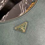 Prada Women Prada Re-Edition 2005 Saffiano Leather Bag-Green - Image 7
