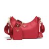 Prada Women Prada Re-Edition 2005 Saffiano Leather Bag-Red
