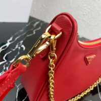 Prada Women Prada Re-Edition 2005 Saffiano Leather Bag-red (1)